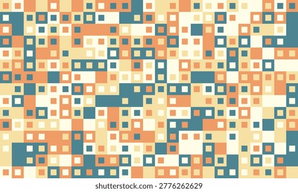 Abstract geometric pattern with pasteltoned squares.  Ideal for website backgrounds, textile designs, or modern branding.