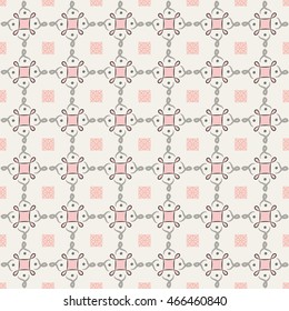 Abstract geometric pattern peach echo