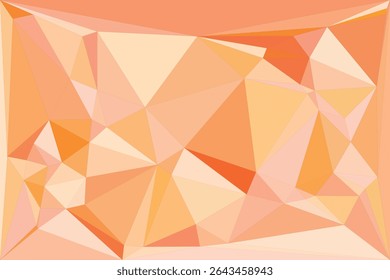 Abstraktes geometrisches Muster in Pfirsich- und Orangentönen.