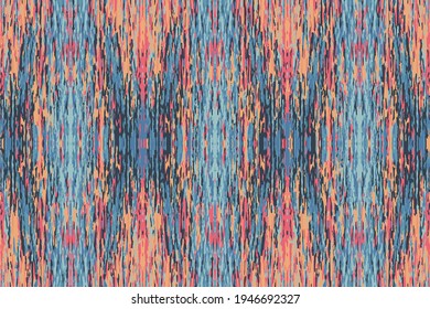 Abstract Geometric pattern. Pink and Blue vintage wood grain texture background surface.