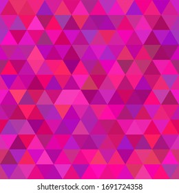 Abstract geometric pattern. Pink triangles background. Colorful mosaic banner. Polygonal style