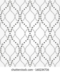 Abstract geometric pattern of the points. Gray and white texture. A seamless vector background.