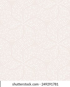Abstract geometric pattern of the points, lines. A seamless vector background. Beige and white texture.