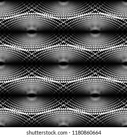 Abstract geometric pattern with points. A seamless vector background. Black and white texture. Graphic modern pattern.