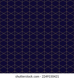 Abstract geometric pattern polygon lines, rhombuses A seamless vector background. black and gold texture