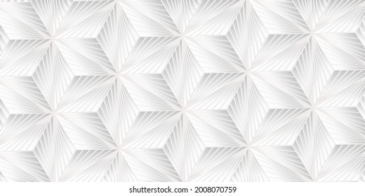  Abstract geometric pattern with polygonal stripes line weave white and gray background. Vector illustration. Eps10
