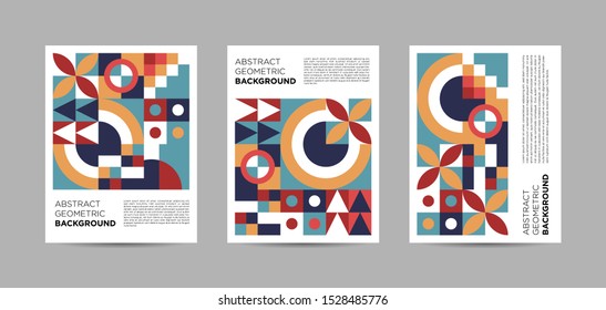 Abstract Geometric Pattern Poster Template