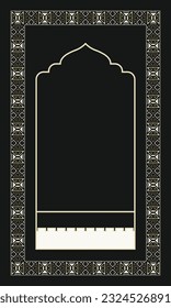abstract geometric pattern prayer rug sj070