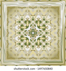 Abstract geometric pattern. Print, cloth design, wallpaper. Vector seamless. Scarf design.