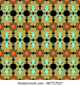 Abstract geometric pattern. Print, cloth design, wallpaper. Vector illustration.