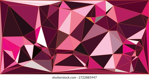 Patrón geométrico Abstractas con púrpura, rosa, triángulos azules, fondo poligonal moderno, Ilustración vectorial
