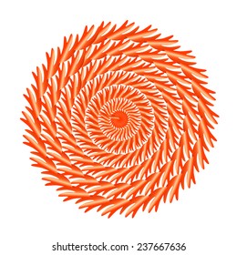 Abstract geometric pattern in red colors,. Vector illustration.