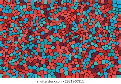 Abstract geometric pattern in red turquoise and dark crimson abstract geometric turquoise background