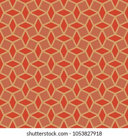 abstract geometric pattern in red, yellow and orange colors