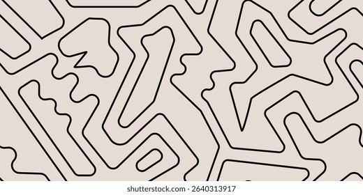 Abstract geometric pattern repeatable background. Modern shape for graphic design. The creative seamless line for wallpaper and fabric prints. Vector illustration