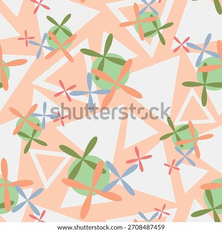 Abstract geometric pattern with repetition rapport
