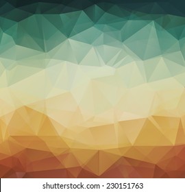Abstract geometric pattern retro background