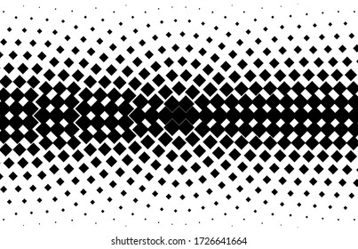 Abstract geometric pattern with  rhombuses. Design element for web banners, posters, cards, wallpapers, backdrops, panels Black and white color Vector illustration