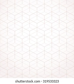 Abstract geometric pattern with rhombuses. Repeating seamless vector background. 