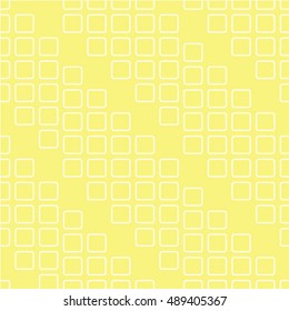 Abstract geometric pattern with rhombuses. Repeating seamless vector background. Yellow and white texture.