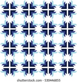 Abstract geometric pattern with rhombuses. Repeating seamless vector background. 