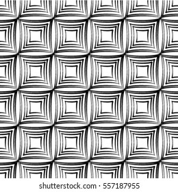 Abstract geometric pattern with rhombuses. Repeating seamless vector background.