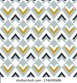 Abstract geometric pattern with rhombuses. Seamless vector background. Perfect for apparel, fabric, textile, decoration, wrapping paper