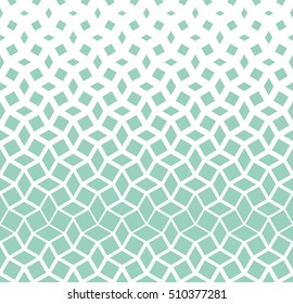Abstract geometric pattern with rhombuses, squares. Repeating vector background. Blue and white texture