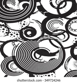 abstract geometric pattern with rings