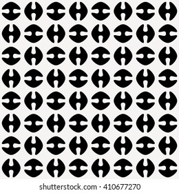 Abstract geometric pattern with round shapes