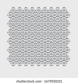 Abstract geometric pattern. Seamless background. White and grey 		ornament. Simple lattice graphic design