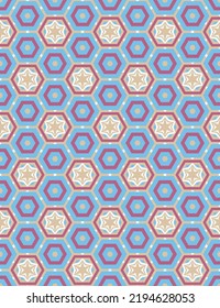 Abstract geometric pattern. A seamless background, vintage texture