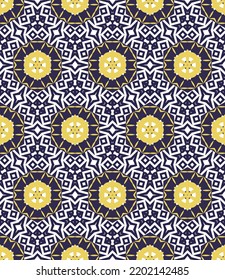 Abstract geometric pattern. A seamless background, vintage texture.