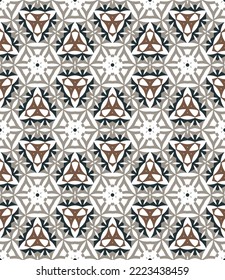 Abstract geometric pattern. A seamless background, vintage texture.