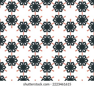 Abstract geometric pattern. A seamless background, vintage texture.