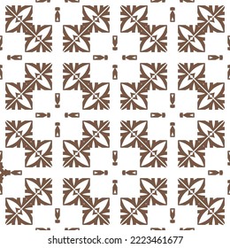 Abstract geometric pattern. A seamless background, vintage texture.