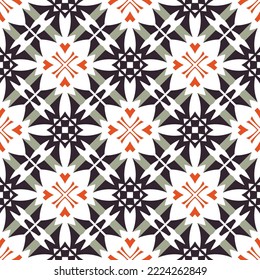 Abstract geometric pattern. A seamless background, vintage texture.