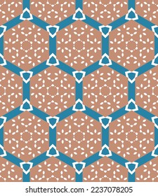 Abstract geometric pattern. A seamless background, vintage texture.