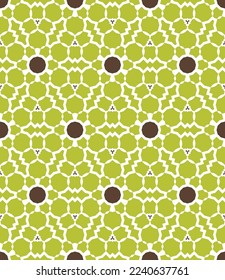 Abstract geometric pattern. A seamless background, vintage texture.