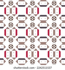 Abstract geometric pattern. A seamless background, vintage texture.