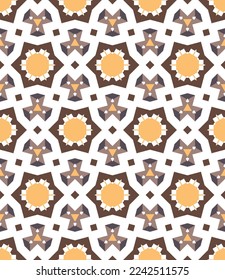 Abstract geometric pattern. A seamless background, vintage texture.