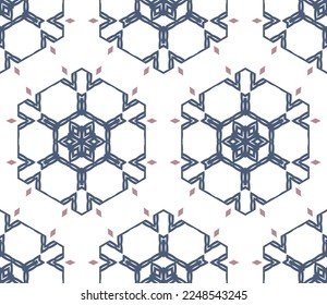 Abstract geometric pattern. A seamless background, vintage texture.