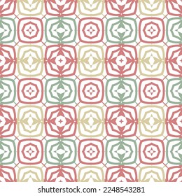 Abstraktes geometrisches Muster. Ein nahtloser Hintergrund, Vintage-Struktur.