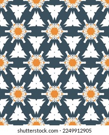 Abstract geometric pattern. A seamless background, vintage texture.