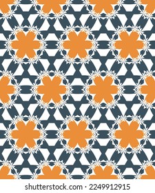 Abstract geometric pattern. A seamless background, vintage texture.