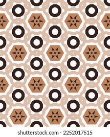 Abstract geometric pattern. A seamless background, vintage texture.