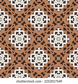 Abstract geometric pattern. A seamless background, vintage texture.