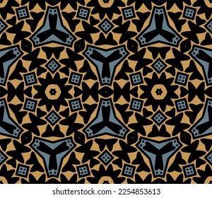 Abstract geometric pattern. A seamless background, vintage texture.