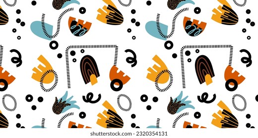 Abstract geometric pattern. Seamless background. Vector illustration in a flat style.