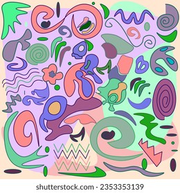 Abstract geometric pattern. Seamless background with figures. Modern texture design. Creative print for wrapping and decoration.